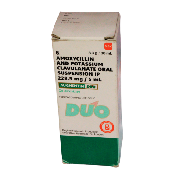 AUGMENTIN DUO SYRUP (Amoxycillin & Potaasium Clauulanate oral suspension 228.5mg/5ml) - Image 3