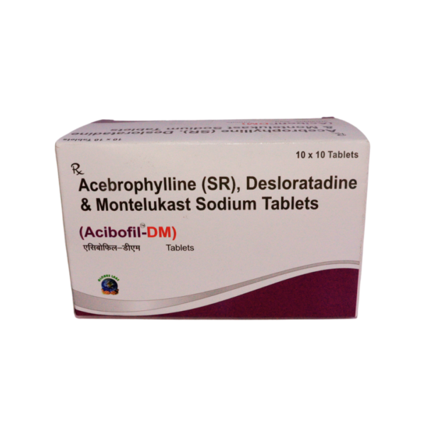 ACIBOFIL DM (Acebrophylline [SR] ,Desloratadine& Montelukast Sodium (200/5/10mg))