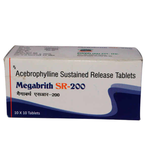 MEGABRITH SR 200 (Acebrophylline Sustained Release 200mg)