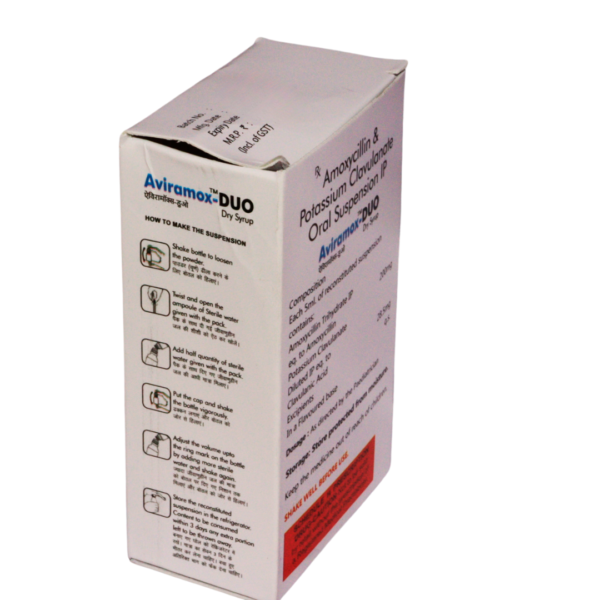 AVIRAMOX DUO DRY SYRUP (Amoxycillin & Potaasium Clauulanate oral suspension3.3gm/30ml) - Image 4