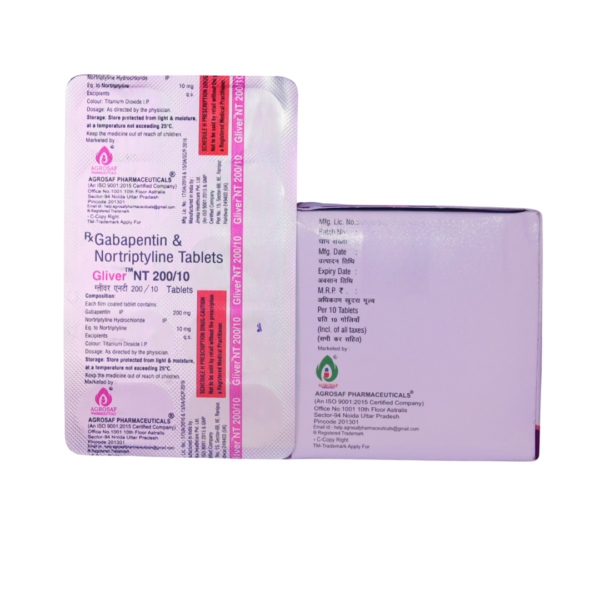 Gliver NT 200/10 (Gabapentin (200 Mg) + Nortriptyline (10 Mg)) - Image 3