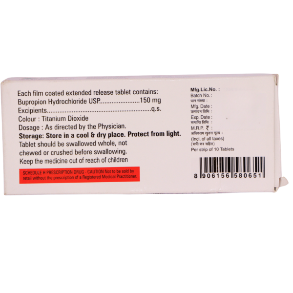 Buproban 150 (Bupropion hydrochride Extended Release 150mg) - Image 2