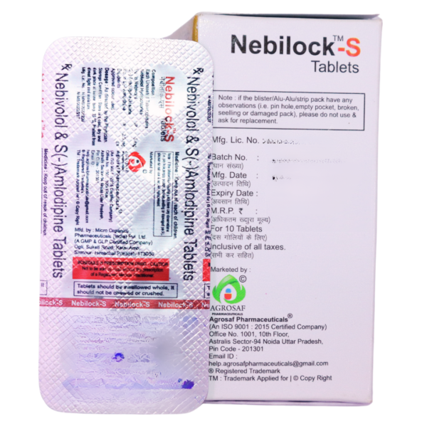 Nebilock S (Nebivolol & S(-) Amlodipine (5mg/2.5mg) - Image 3