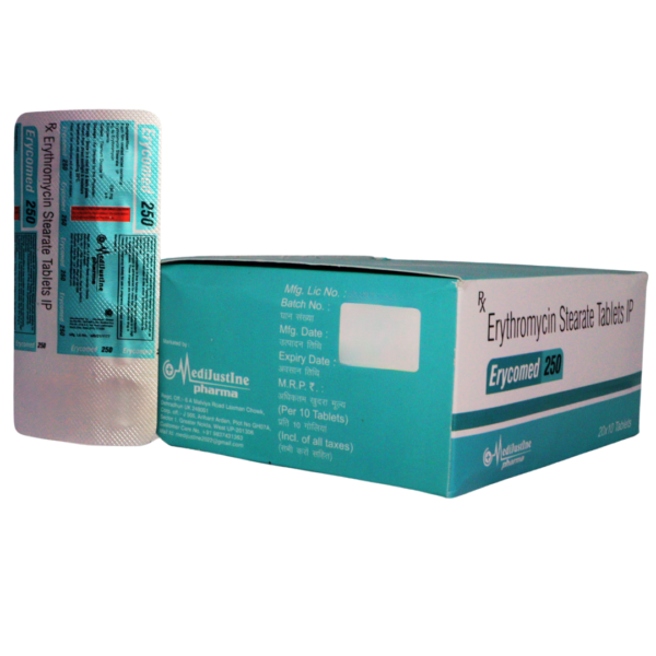 Erycomed 250 (Erythromycin steararte 250mg) - Image 3