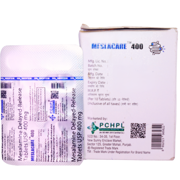 Meslacare 400 (Mesalamine Delayed release 400 mg) - Image 3