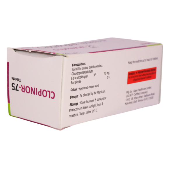 Clopinor 75 (Clopidogrel 75mg) - Image 2