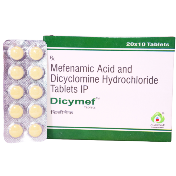 Dicymef (Dicyclomine Hydrochloride (10mg) + Mefenamic Acid(250mg))