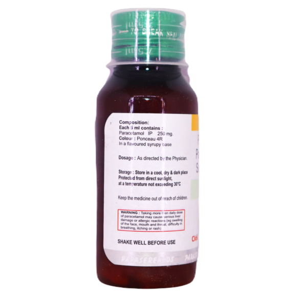 Paraseren DS (Paracetamol Paediatric Oral suspensnion 250mg) - Image 2