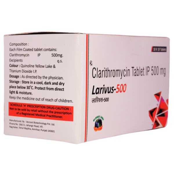 Larivus 500 (Clarithromycin 500mg) - Image 2