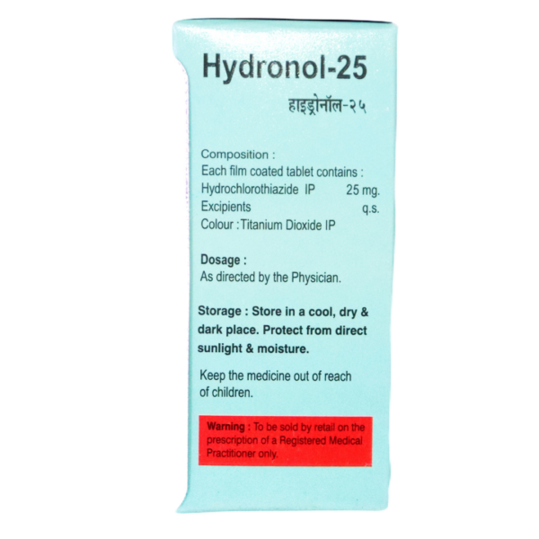 Hydronol 25 (Hydrochlorothiazide (25mg)) - Image 2