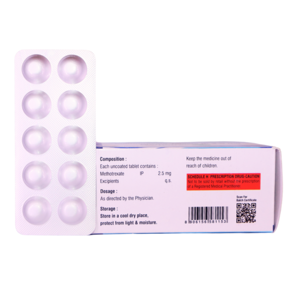 Methotrex 2.5 (Methotrextate 2.5 mg) - Image 2