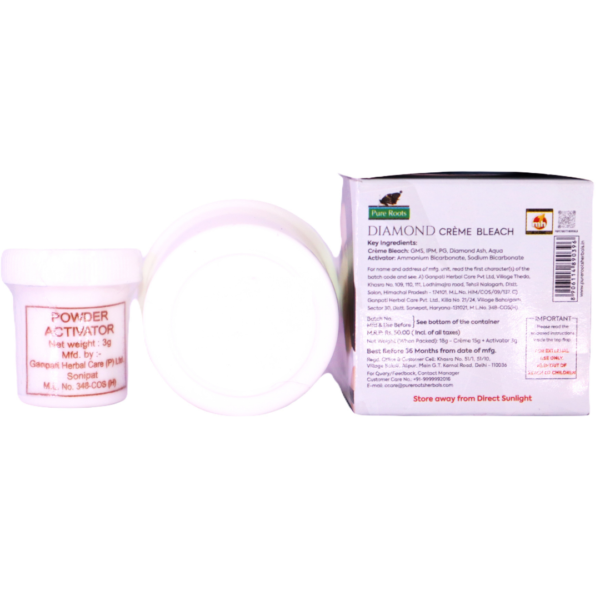 Pure roots Diamond Cream Bleach (GMS IPM PG Diamond Ash Aqua) - Image 3