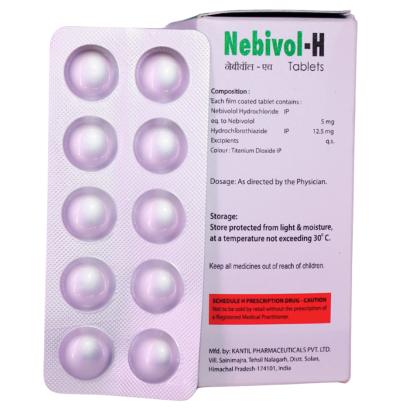 Nebivol H (Nebivolol Hydrochlorothiazide (5mg/12.5 mg)) - Image 2