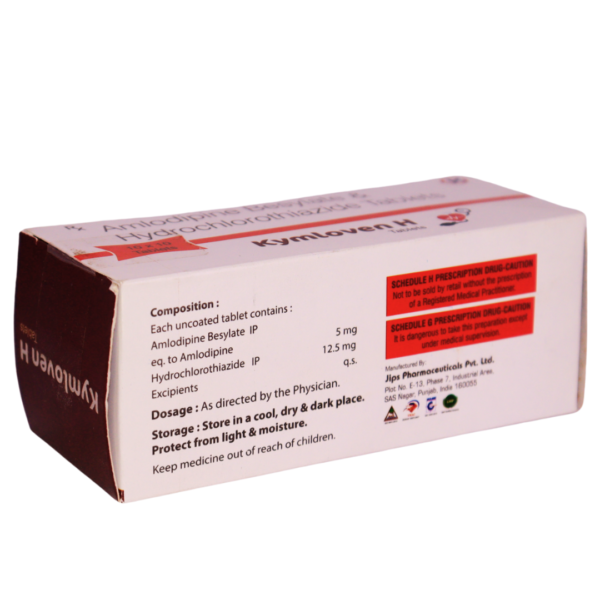 Kymloven H (Amlodipine Besylate & Hydrochloride (5/12.5mg)) - Image 2