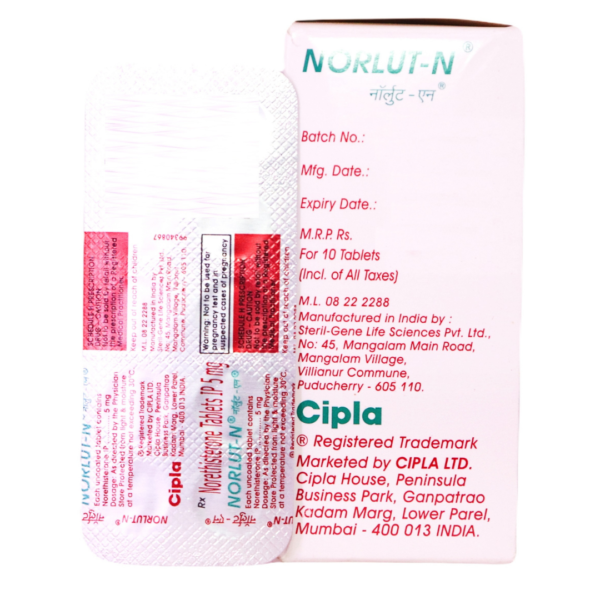 Norlut N (Norethisterone (5mg)) - Image 3