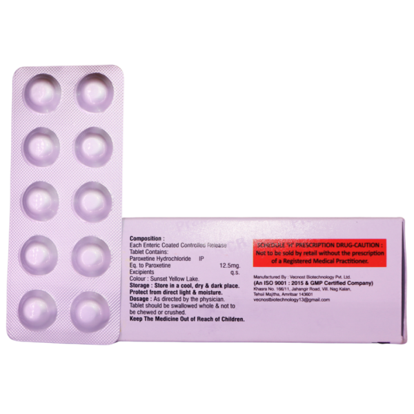 Praxivol 12.5 CR (Paroxetin Controlled Release 12.5 mg) - Image 2