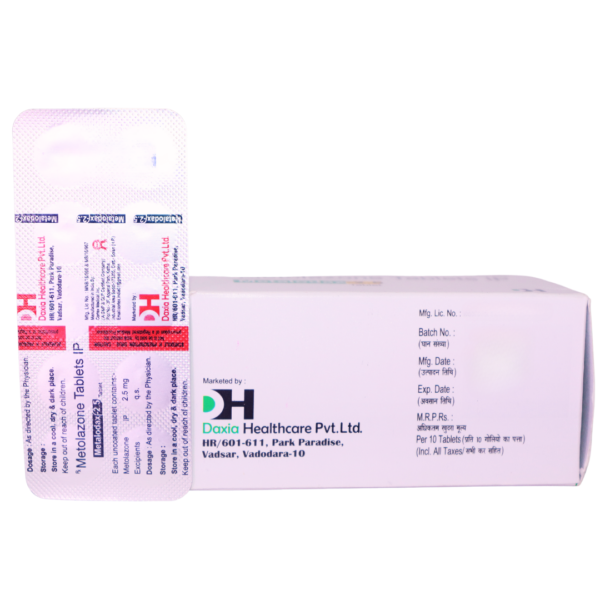 Metalodax 2.5 (Metolazone 2.5 mg) - Image 3