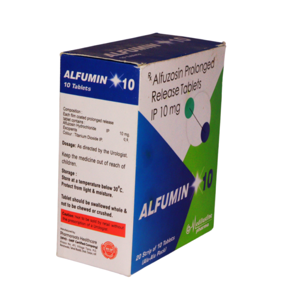 Alfumin 10 (Alfuzosin Prolonged release 10mg) - Image 2