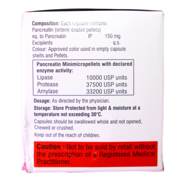 Crodam 10000 (Pancreatin Capsules 150mg) - Image 2