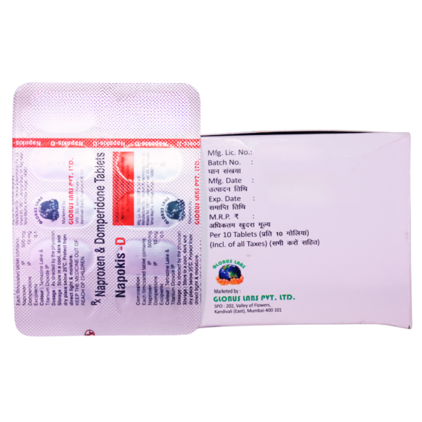 Napokis D 9Naproxen & Domperidone (500mg/10mg)) - Image 3