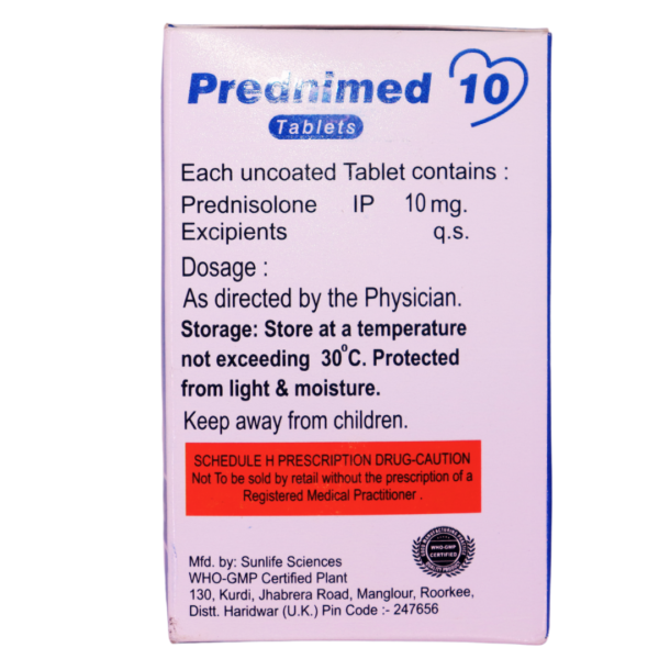 Prednimed 10 (Prednisolone 10 mg) - Image 2