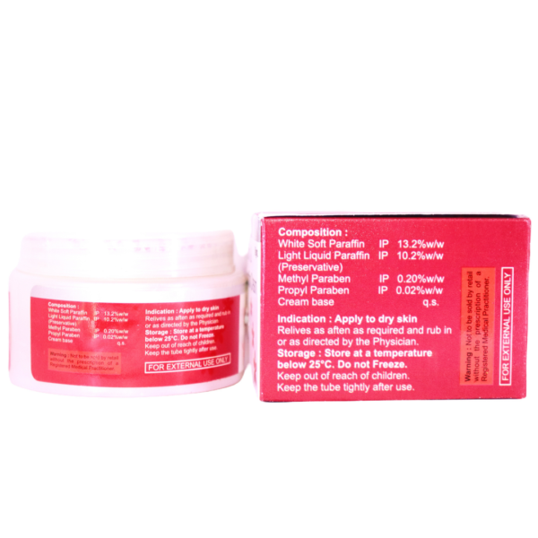 Skensoft Cream (White Soft Paraffin 13.2%w/w + Light Liquid Paraffin 10.2%w/w + Methyl Paraben 0.20%w/w) - Image 2