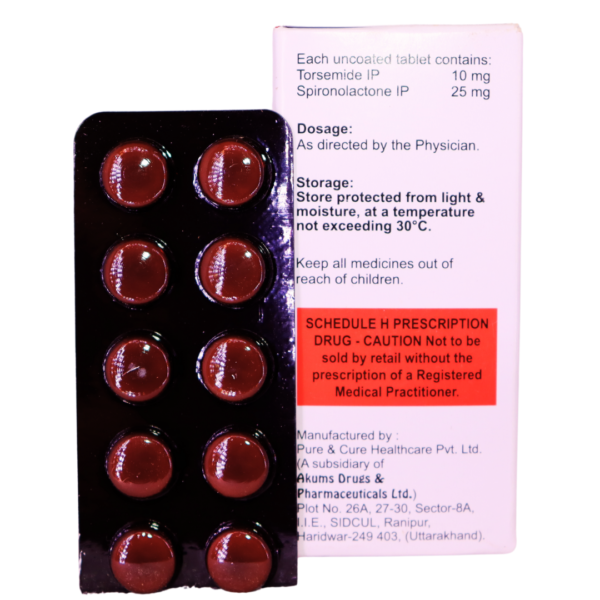 Torsacare H 10/25 (Torasemide (10mg) & Spironolactone (25mg) - Image 2