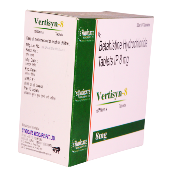 Vertisyn 8 (Betahistine hydrochloride 8mg) - Image 3