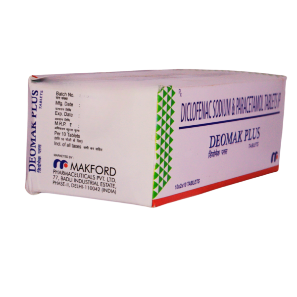 Deomak plus (Diclofenac Sodium and paracetamol (50mg/325mg)) - Image 3