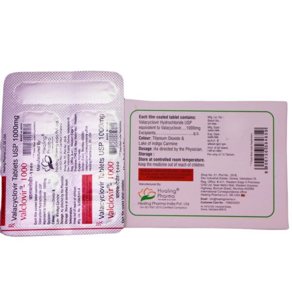 Valclovir 1000 (Valacyclovir (1000mg) - Image 2