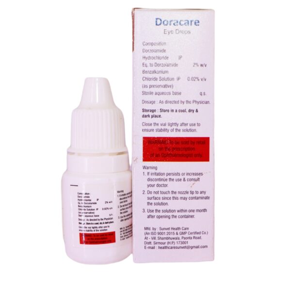 Doracare Eye Drop (Dorzolamide Eye Drop 2%) - Image 2