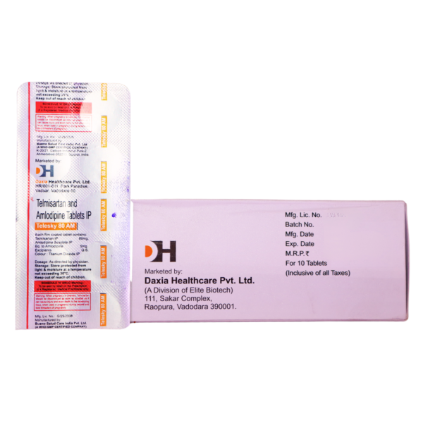 Telesky 80 AM (Telmisartan (80mg) + Amlodipine (5mg) - Image 3