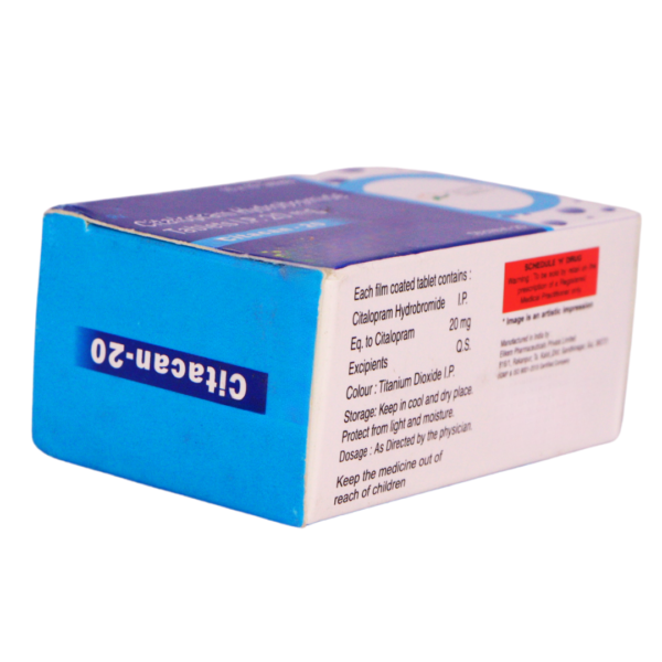 Citacan  20 (Citalopram Hydrobromide 20mg) - Image 2