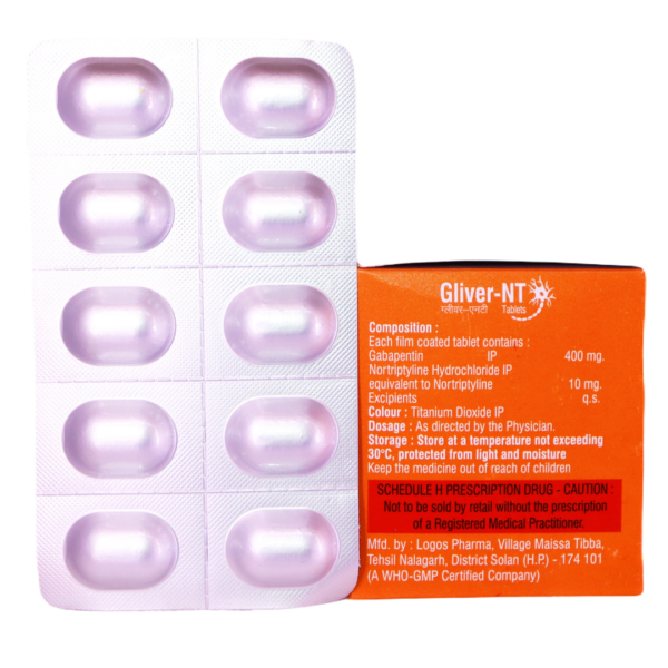 Gliver NT (Gabapentin 400mg & Nortriptyline 10mg) - Image 2