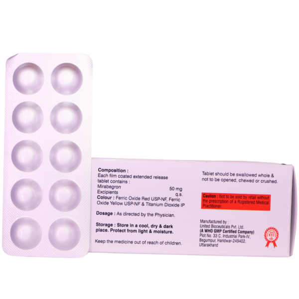 Miradey 50 (Mirabegron Extended Release 50 mg) - Image 2