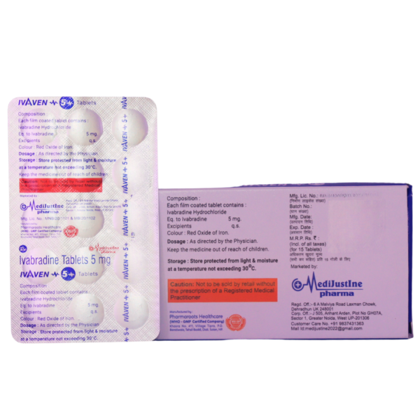 Ivaven 5 (Ivabradine (ER) 5mg) - Image 2