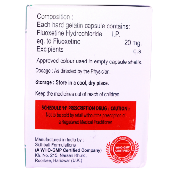 Arodep 20 (Fluoxetine 20mg) - Image 2