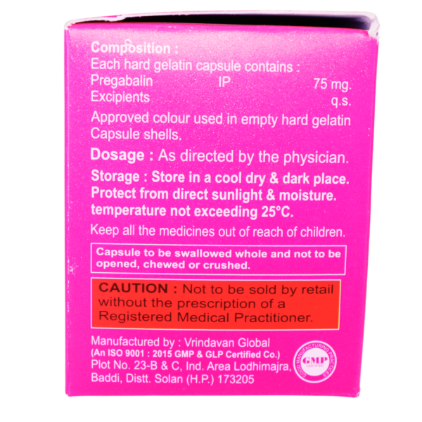 Pregabasyn 75 (Pregabalin 75mg) - Image 2