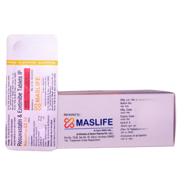 Rosumas EZ 10 (Rosuvastatin & Ezetimibe (10mg/10mg)) - Image 3