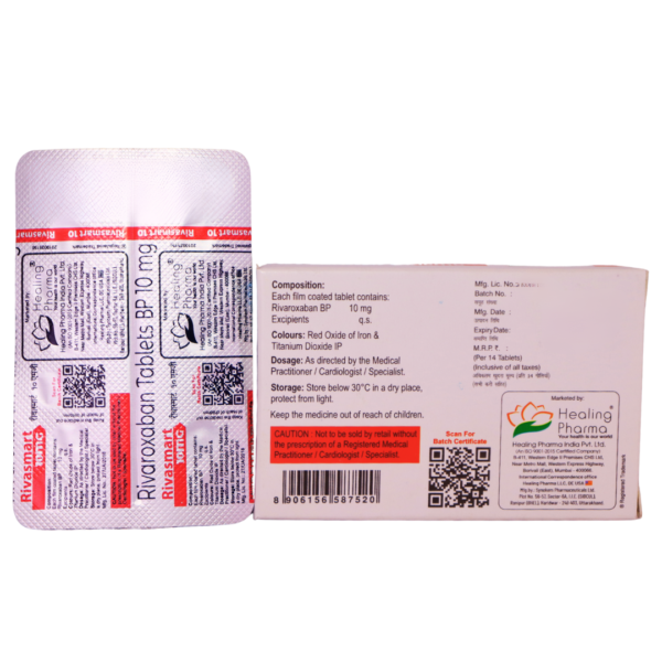 Rivasmart 10MG (Rivaroxaban (10mg)) - Image 2
