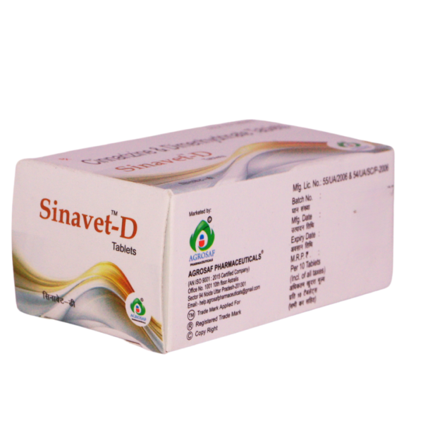 Sinavet D (Cinnarizine & Dimenhydrinate (20/40mg)) - Image 3