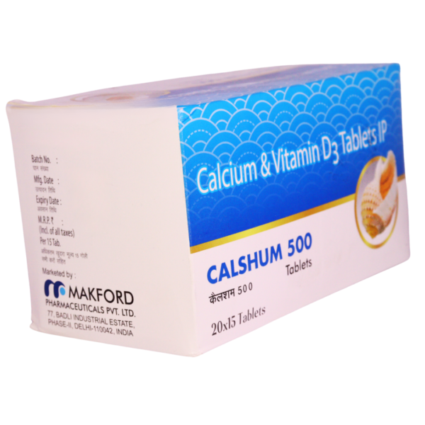 calshum 500 (Calcium & Vitamin D3 500mg) - Image 3