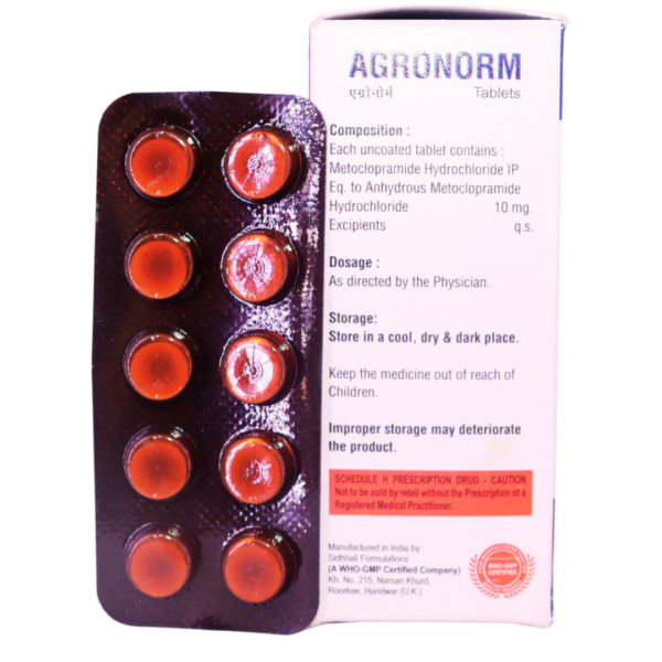 Agronorm (Metoclopramide 10mg) - Image 2
