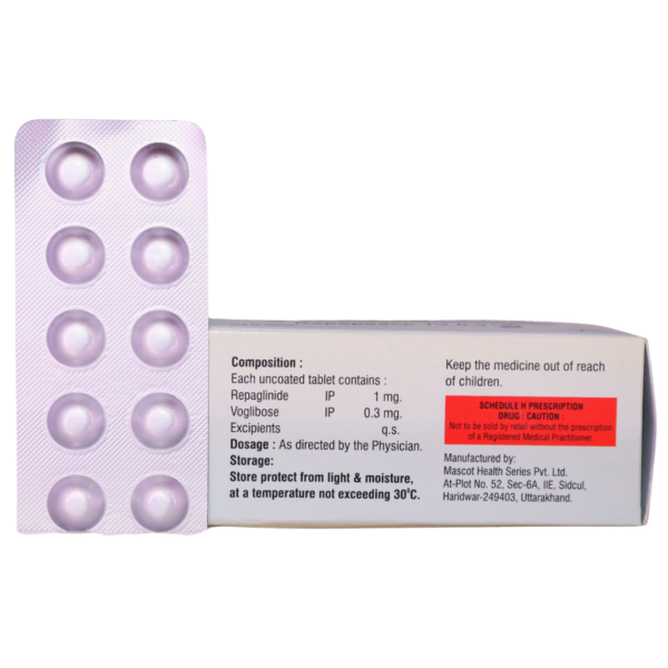 Repapeace 1V 0.3 (Repaglinide 1 MG+Voglibose 0.3 MG) - Image 2