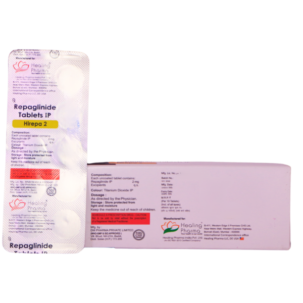 Hirepa 2 (Repaglinide 2 mg) - Image 2