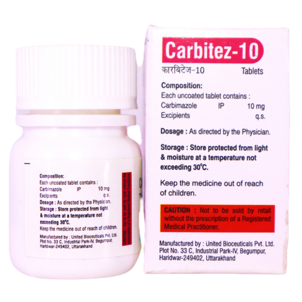 Carbitez 10 (Carbimazole 10mg) - Image 2