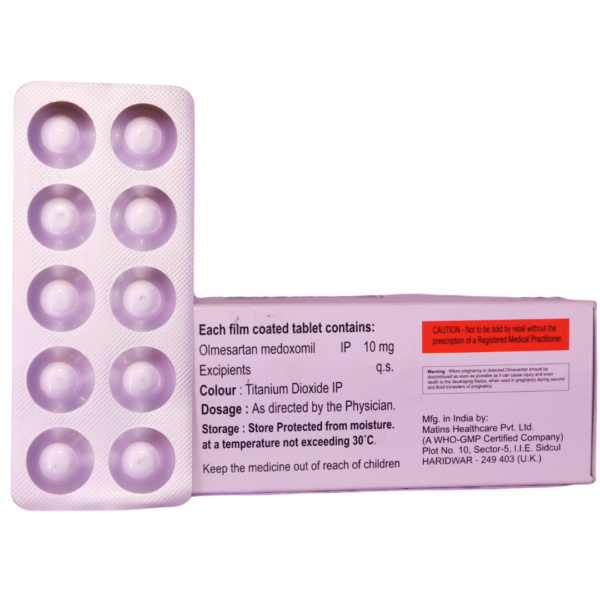 Olidax 10 (Olmesartan Medoxomil 10 mg) - Image 2