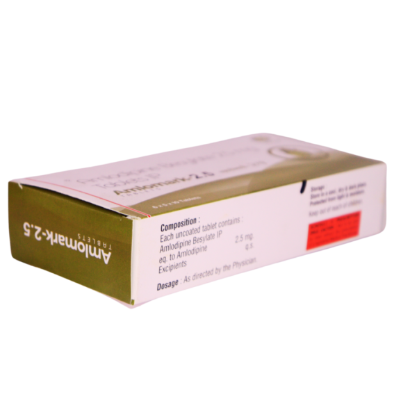 Amlomark 2.5(Amlodipine Besylate 2.5mg) - Image 2