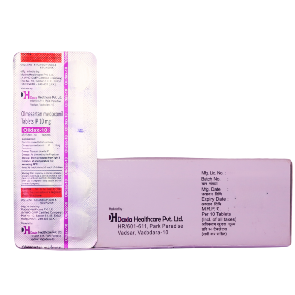 Olidax 10 (Olmesartan Medoxomil 10 mg) - Image 3