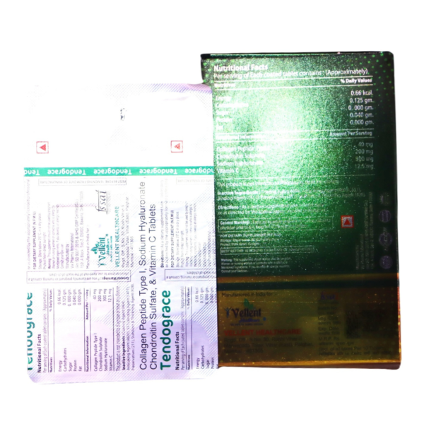 Tendograce  (Collagen Peptides Type 1Sodium Hyaluronate Chondroitin Sulphate & Vitamin C) - Image 2